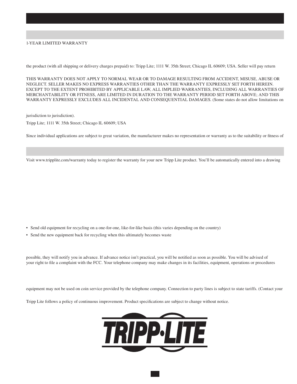 Appendix | Tripp Lite B051-000 IP User Manual | Page 65 / 65