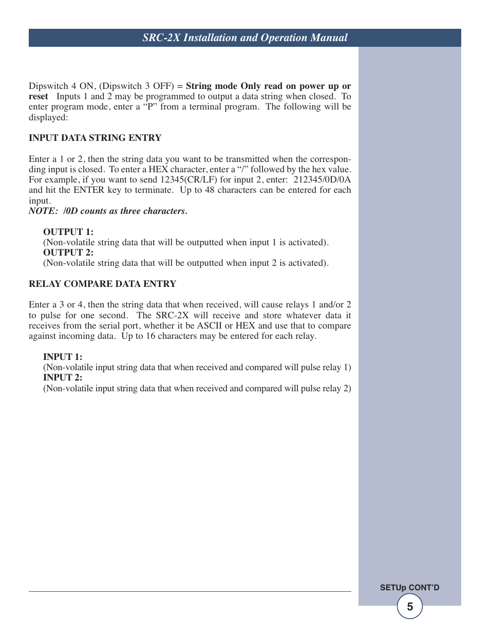5src-2x installation and operation manual | Tripp Lite SRC-2X User Manual | Page 5 / 19