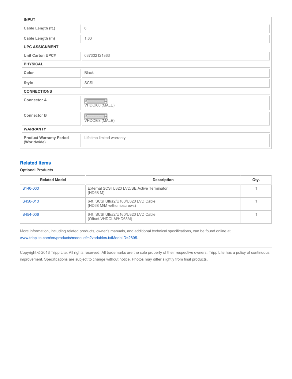 Tripp Lite S457-006 User Manual | Page 2 / 2