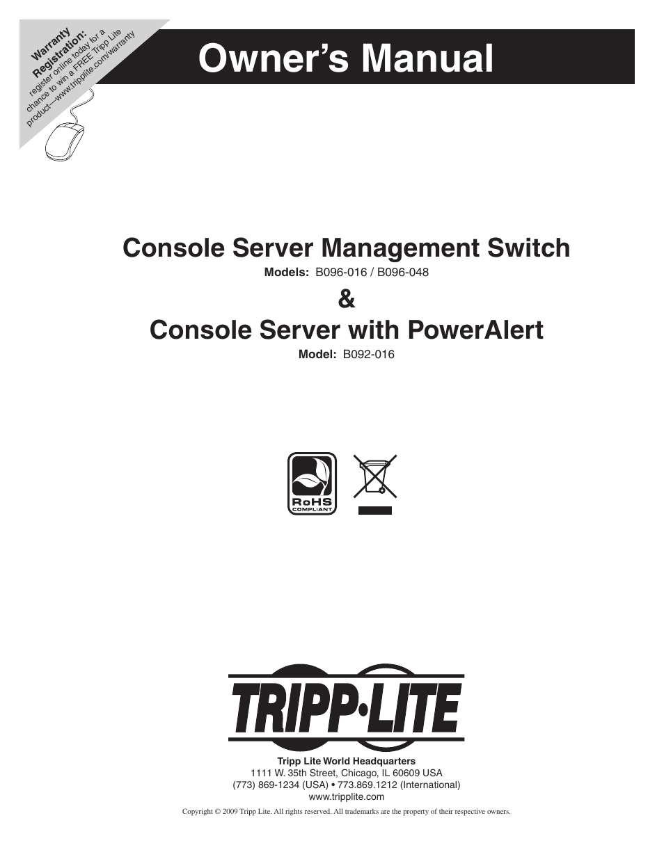 Tripp Lite 93-2879 User Manual | 224 pages