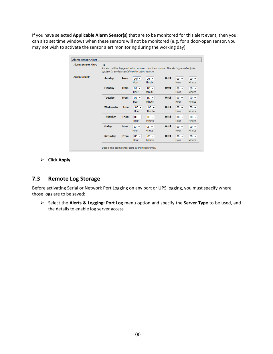 3 remote log storage | Tripp Lite 93-2879 User Manual | Page 100 / 224