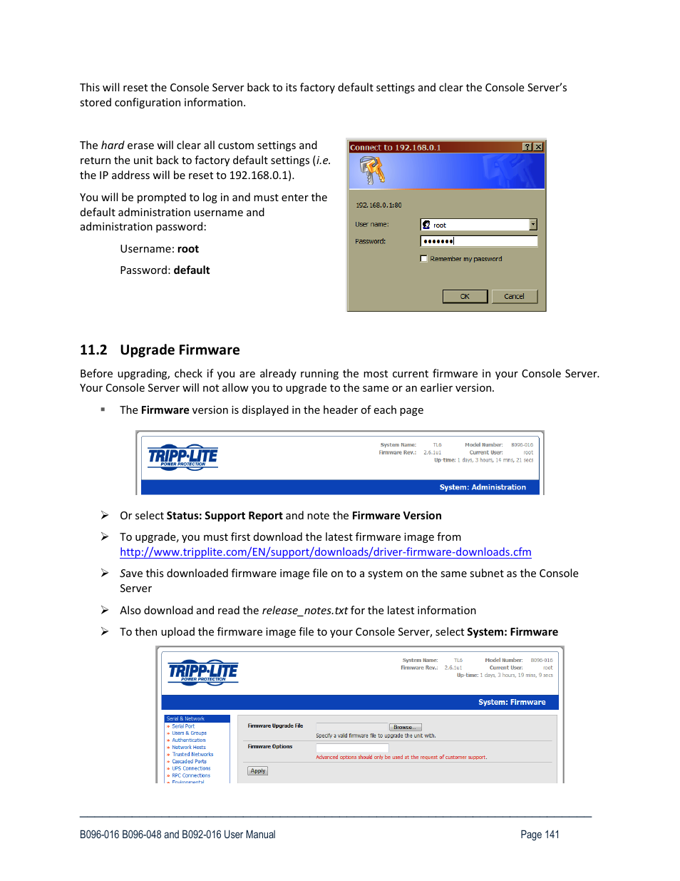 2 upgrade firmware | Tripp Lite 93-2879 User Manual | Page 141 / 224