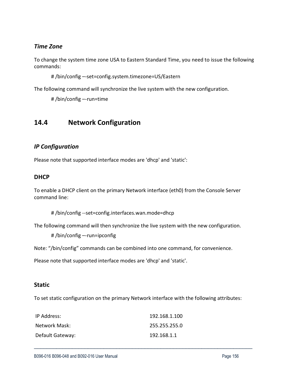 4 network configuration | Tripp Lite 93-2879 User Manual | Page 156 / 224