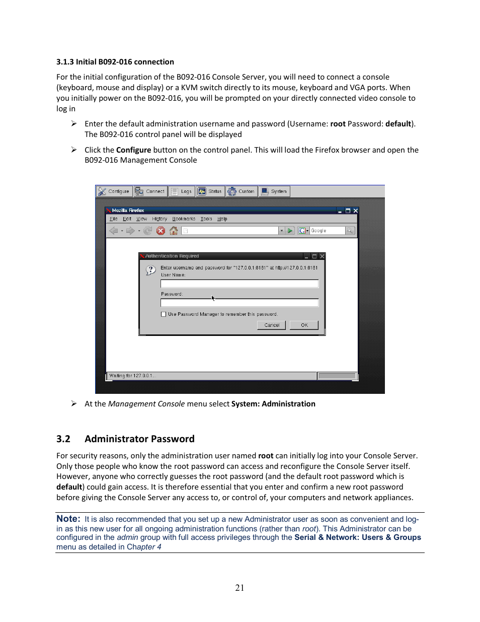 2 administrator password | Tripp Lite 93-2879 User Manual | Page 21 / 224