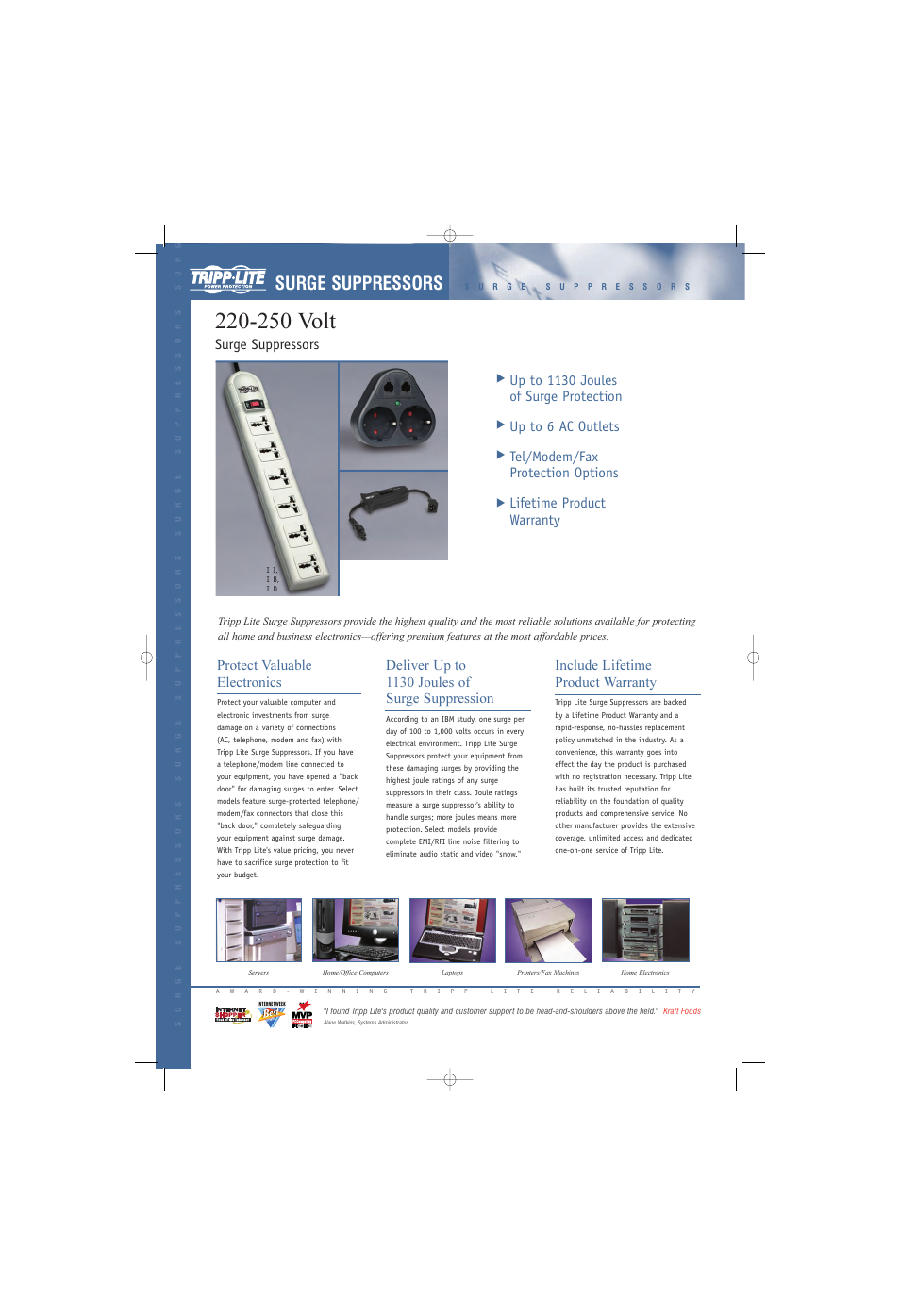 Tripp Lite DEU2 TEL User Manual | 2 pages