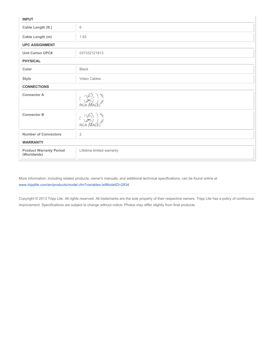 Tripp Lite A004-006 User Manual | Page 2 / 2