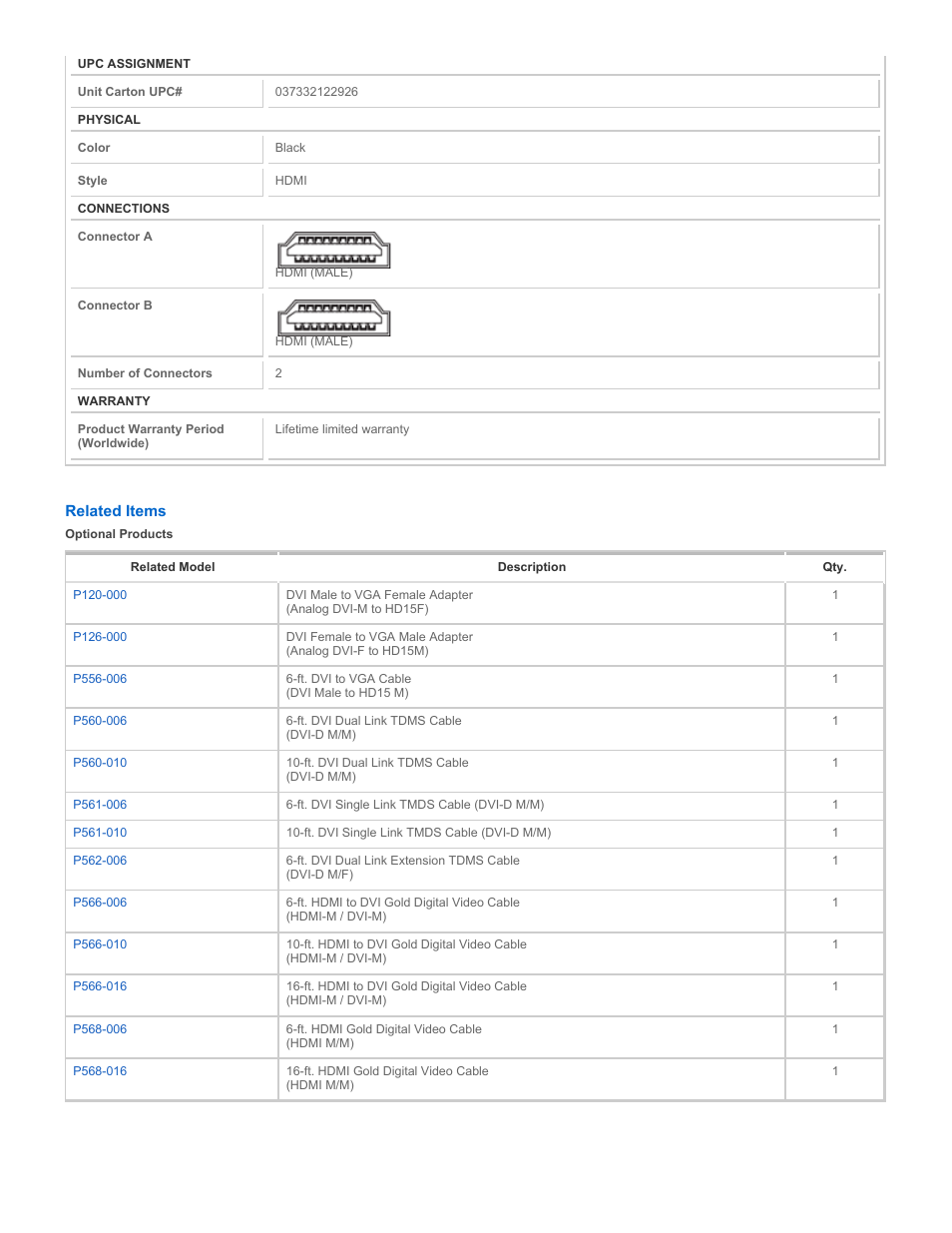 Tripp Lite P566-010 User Manual | Page 2 / 3