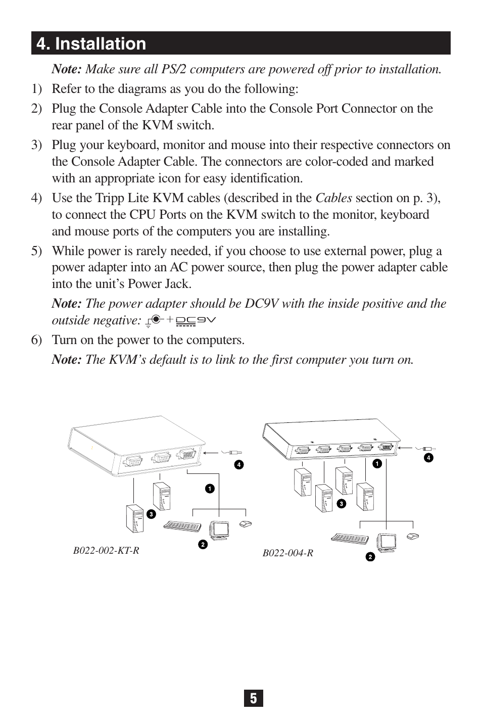 Installation | Tripp Lite B022-002-KT-R User Manual | Page 5 / 13