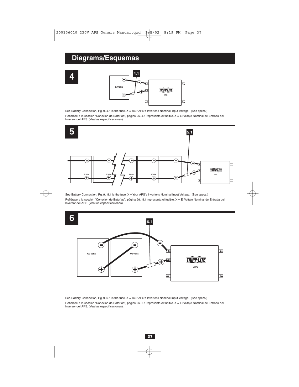 Diagrams/esquemas | Tripp Lite 93-2007 (200106010) User Manual | Page 19 / 22