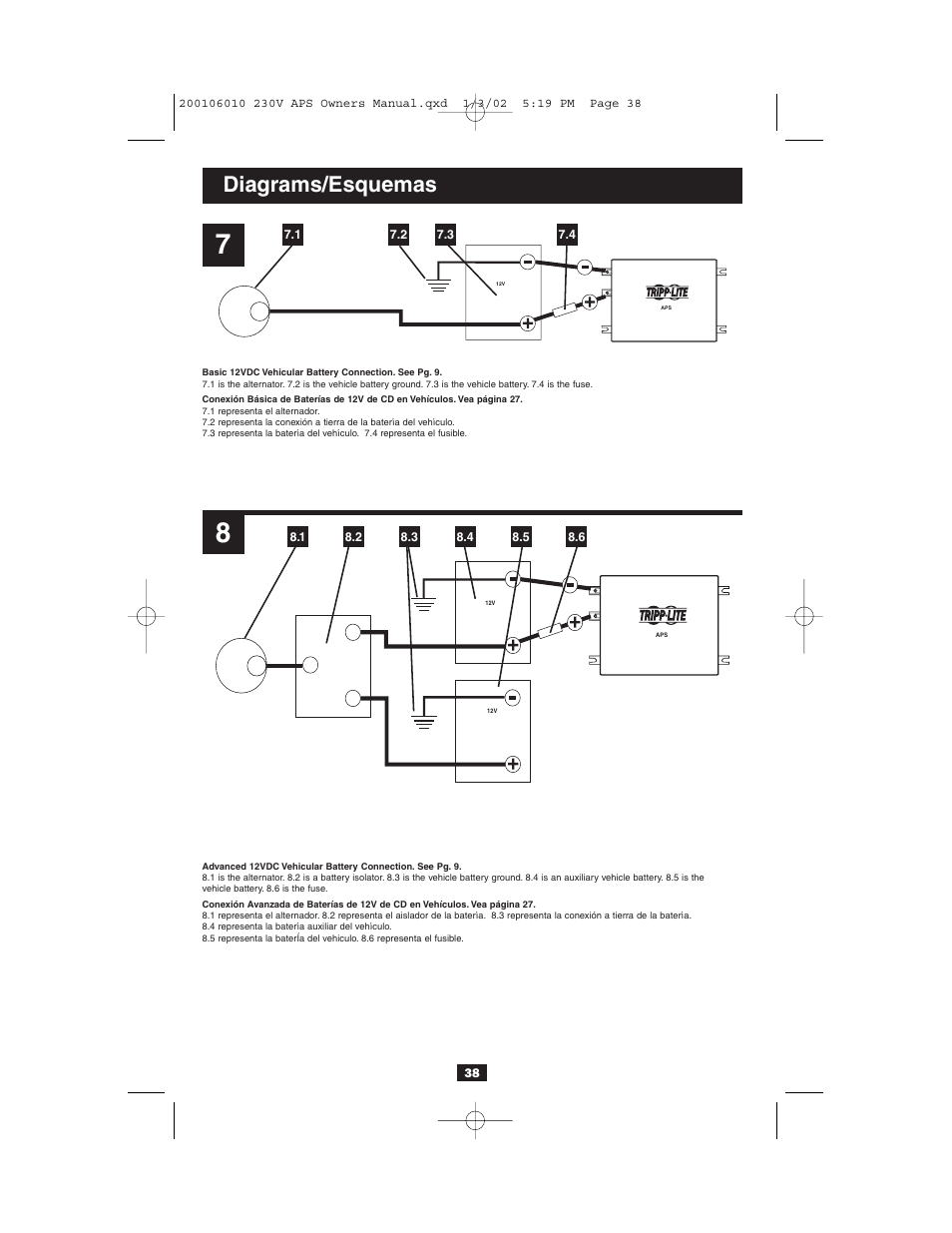 Diagrams/esquemas | Tripp Lite 93-2007 (200106010) User Manual | Page 20 / 22