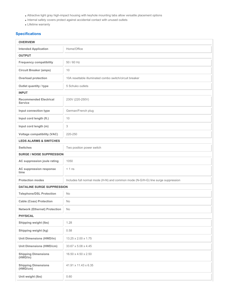 Tripp Lite SUPER5DEU User Manual | Page 2 / 3