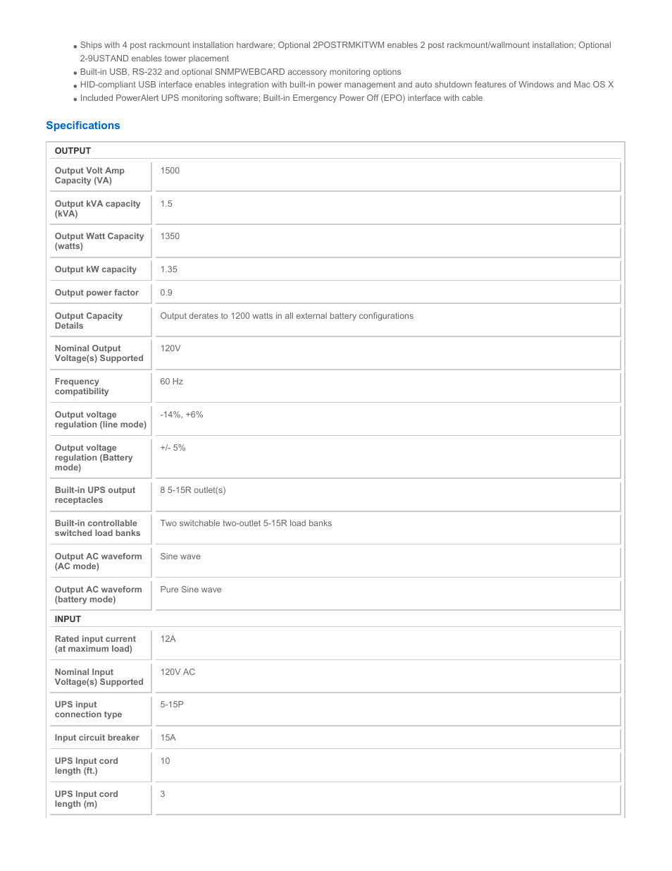 Tripp Lite 1500RMXL2UA User Manual | Page 2 / 6