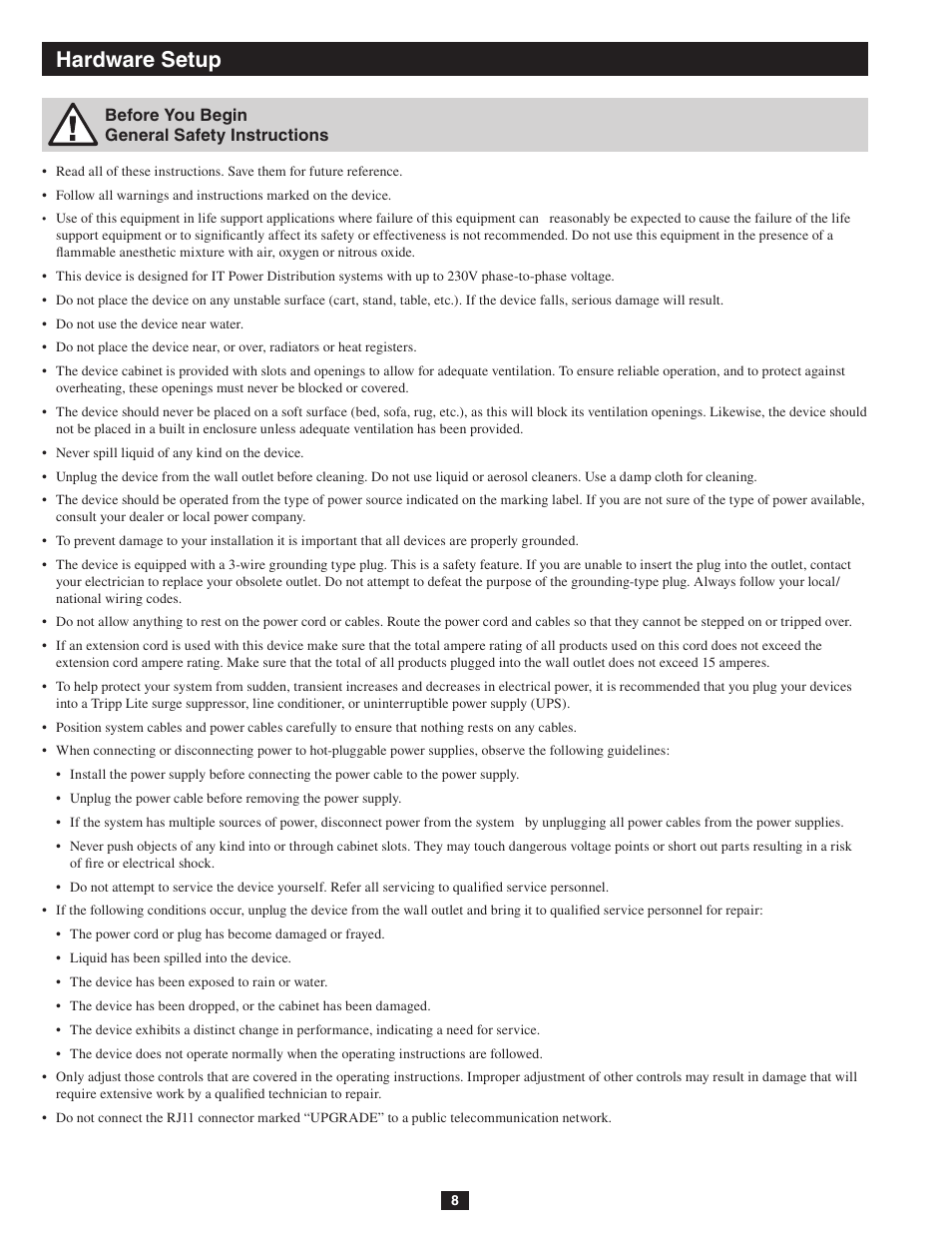 Hardware setup | Tripp Lite NETDIRECTOR B064-016-04-IP User Manual | Page 8 / 72