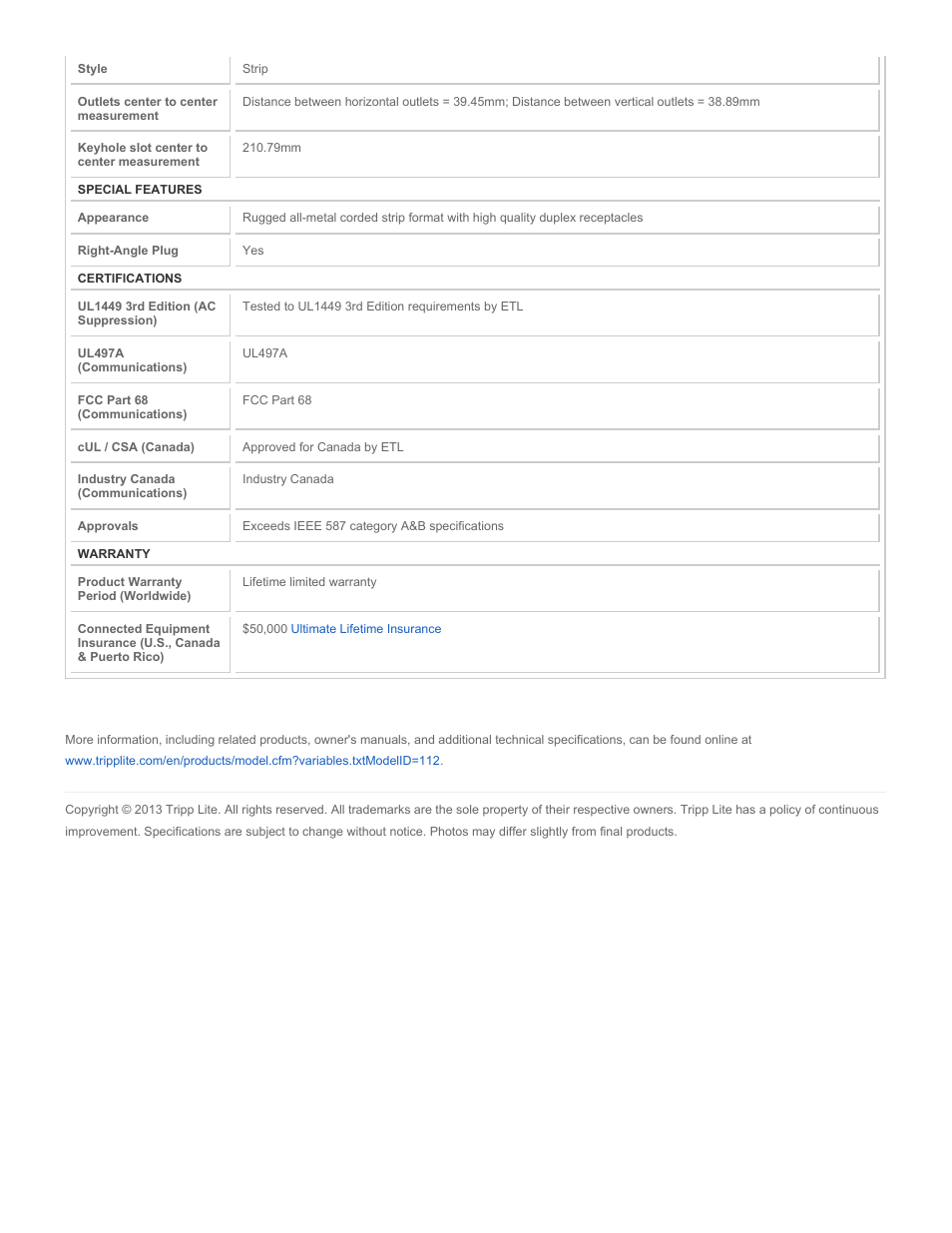 Tripp Lite ISOTEL8ULTRA User Manual | Page 4 / 4