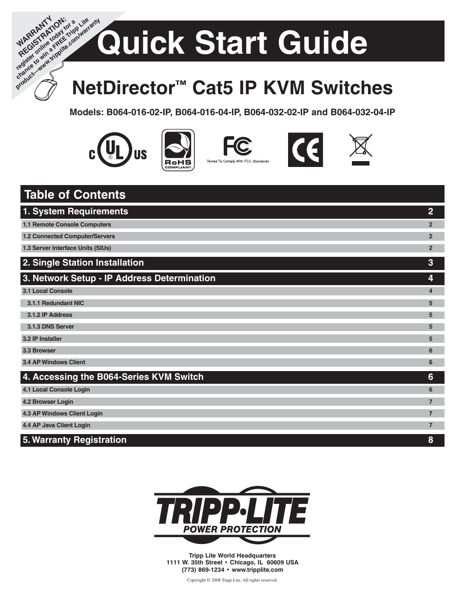 Tripp Lite B064-016-04-IP User Manual | 8 pages