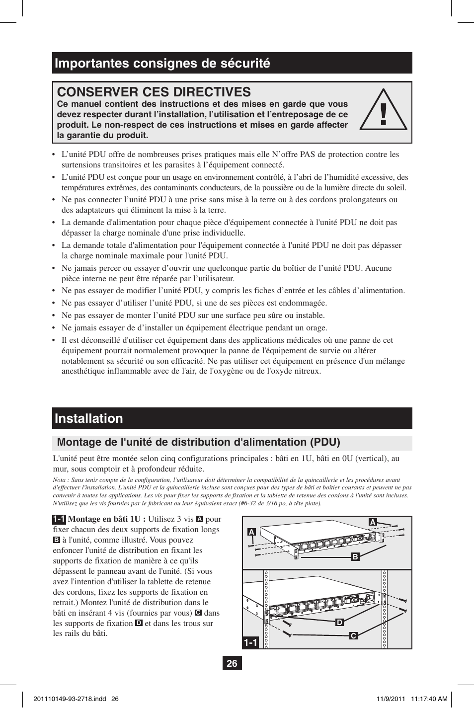 Tripp Lite XL User Manual | Page 26 / 36