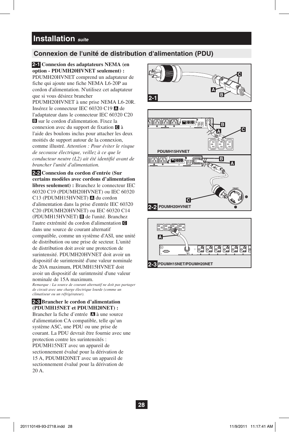 Installation | Tripp Lite XL User Manual | Page 28 / 36