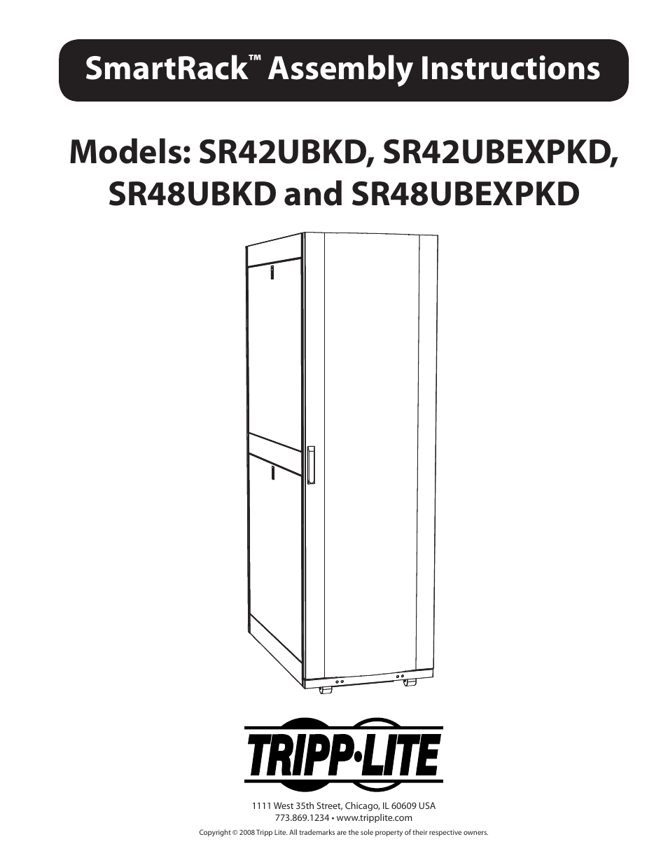 Tripp Lite SmartRack SR48UBKD User Manual | 8 pages