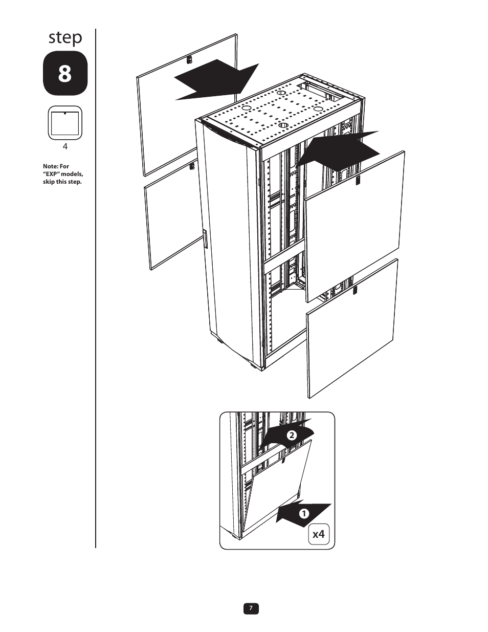 Step | Tripp Lite SmartRack SR48UBKD User Manual | Page 7 / 8