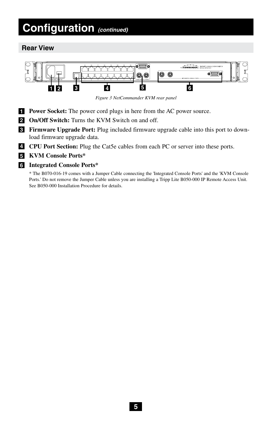 Configuration | Tripp Lite NetCommander B072-008-1 User Manual | Page 5 / 24
