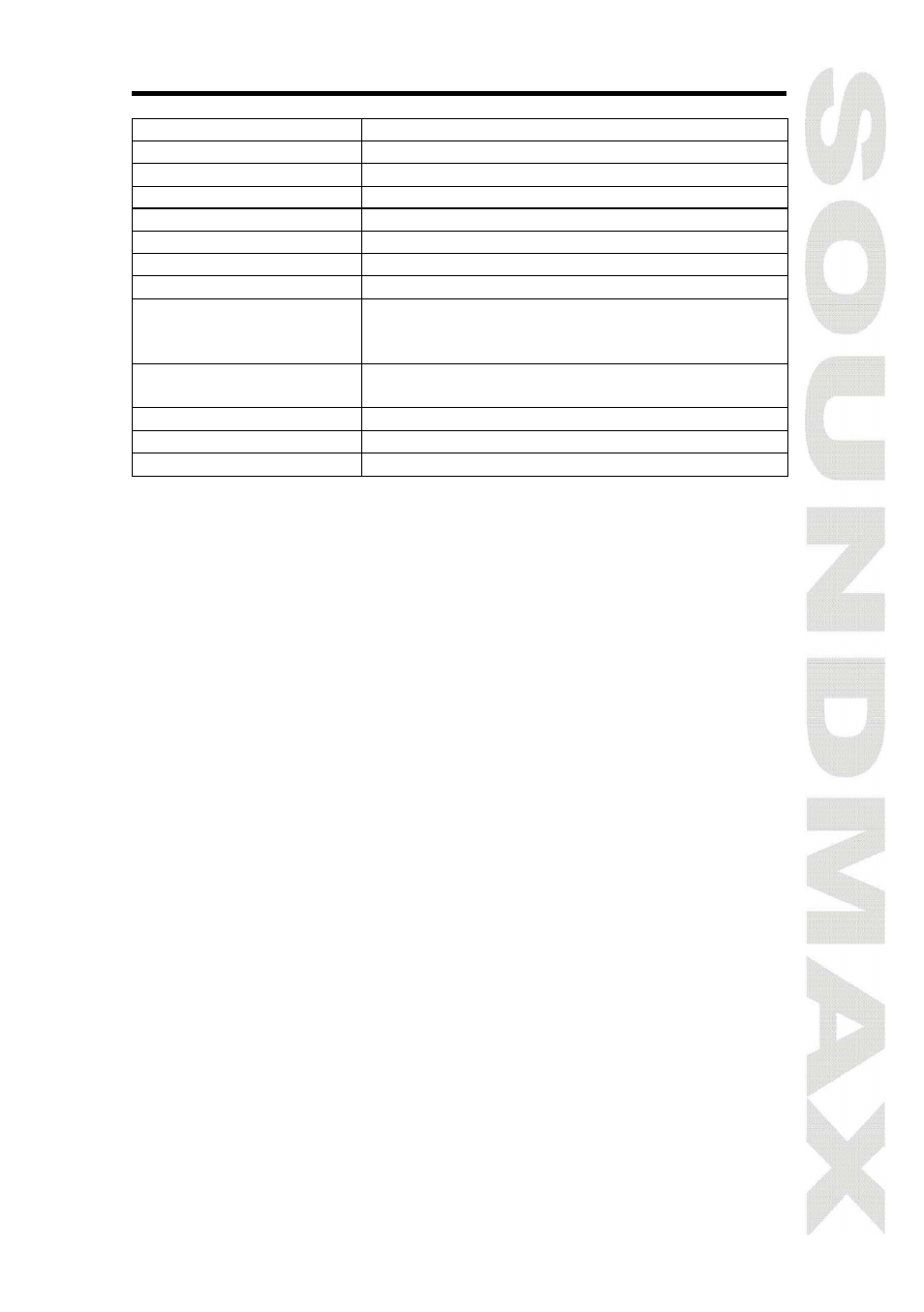 Specification | SoundMax SM-LCD711 User Manual | Page 13 / 26