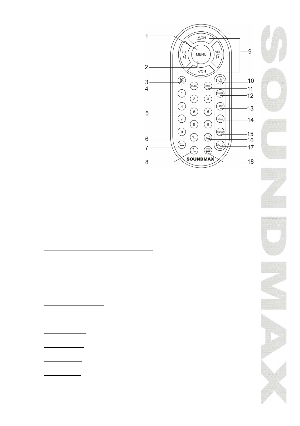 SoundMax SM-LCD711 User Manual | Page 5 / 26