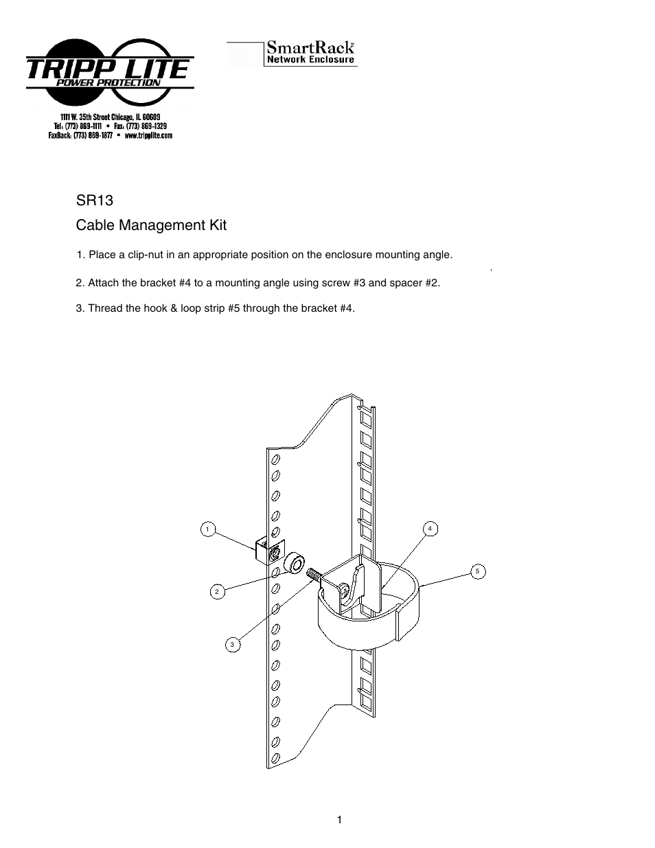 Tripp Lite 190S8FB User Manual | 2 pages
