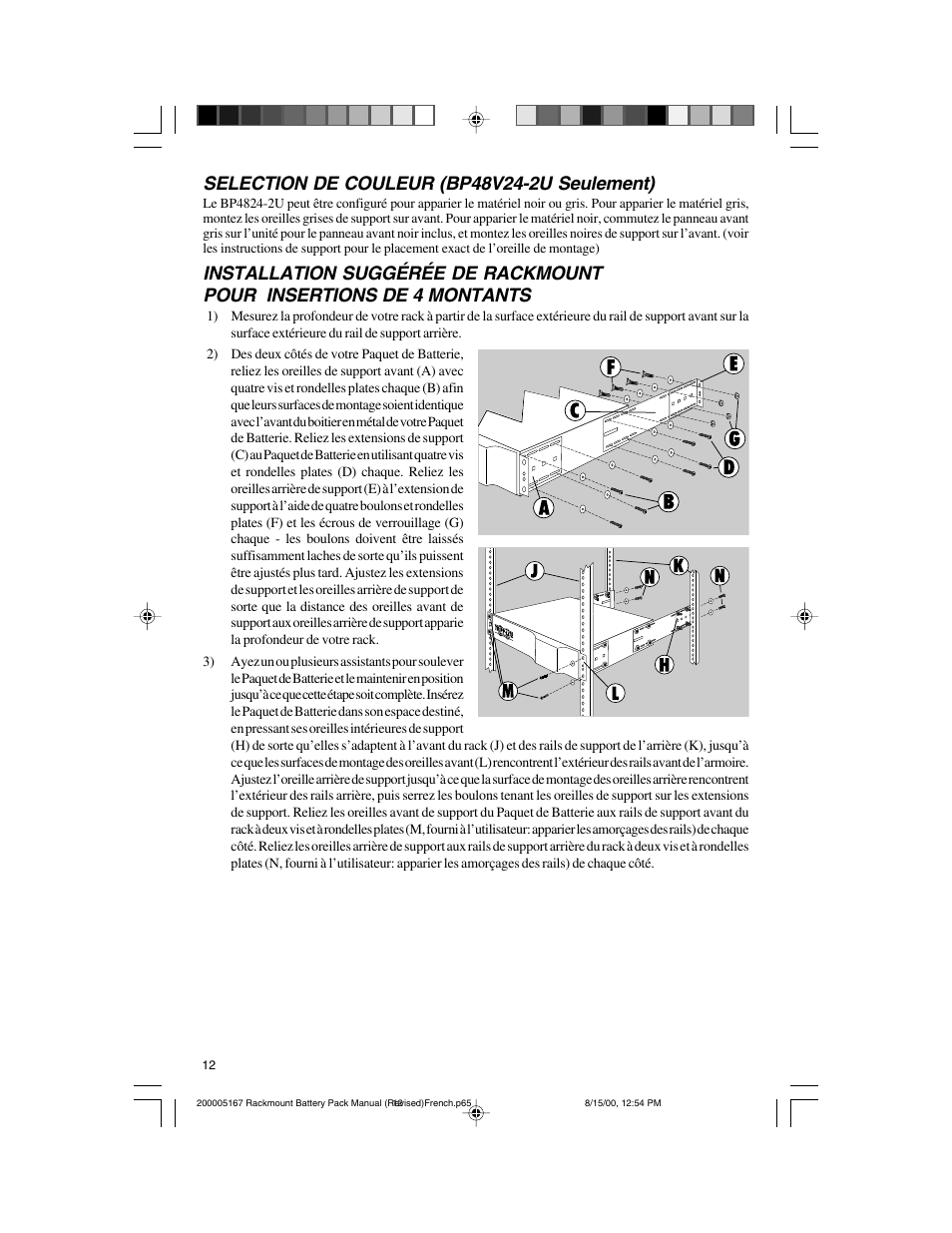 Tripp Lite BP72V122U User Manual | Page 12 / 16