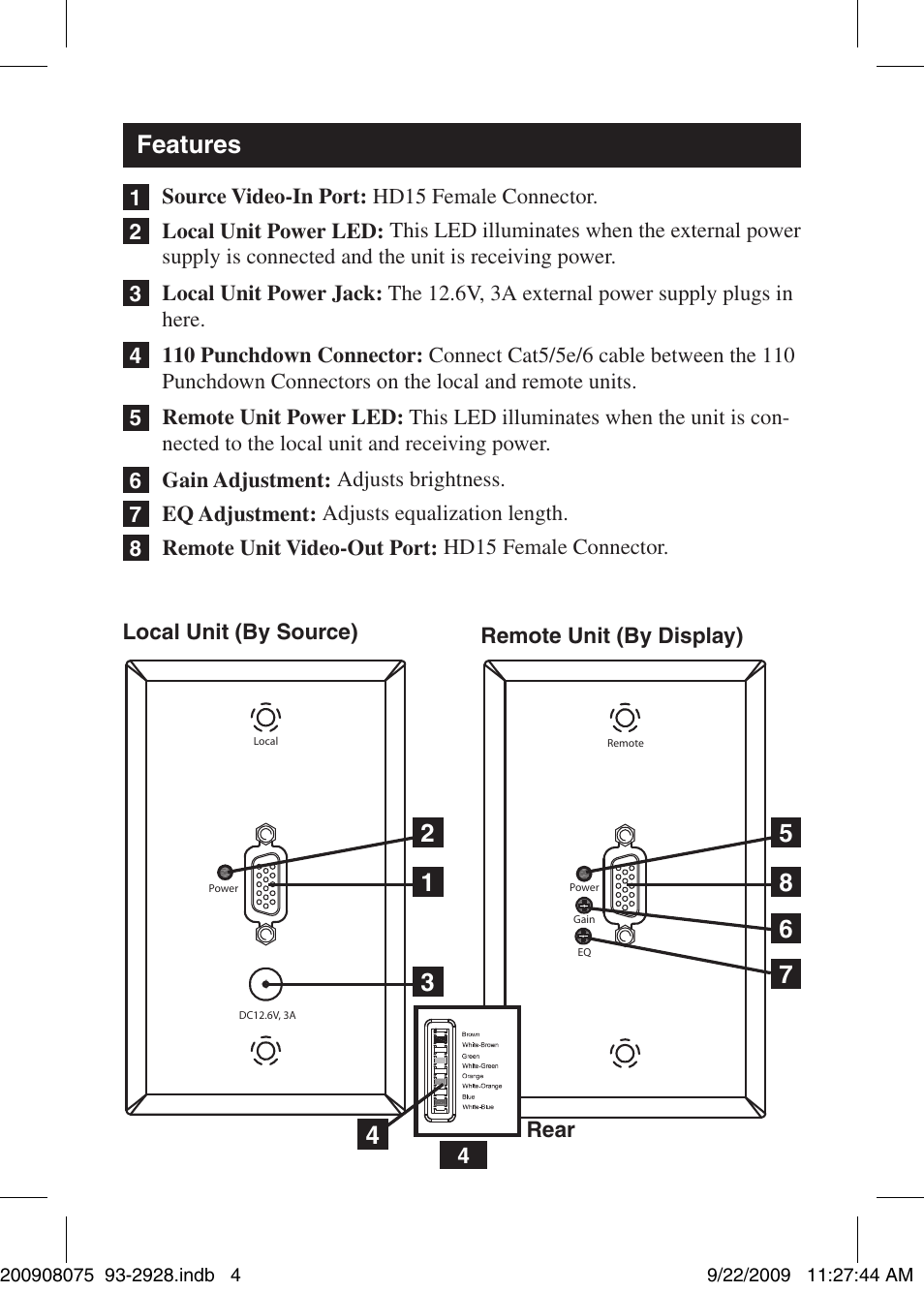 Features | Tripp Lite B130-101-WP User Manual | Page 4 / 6