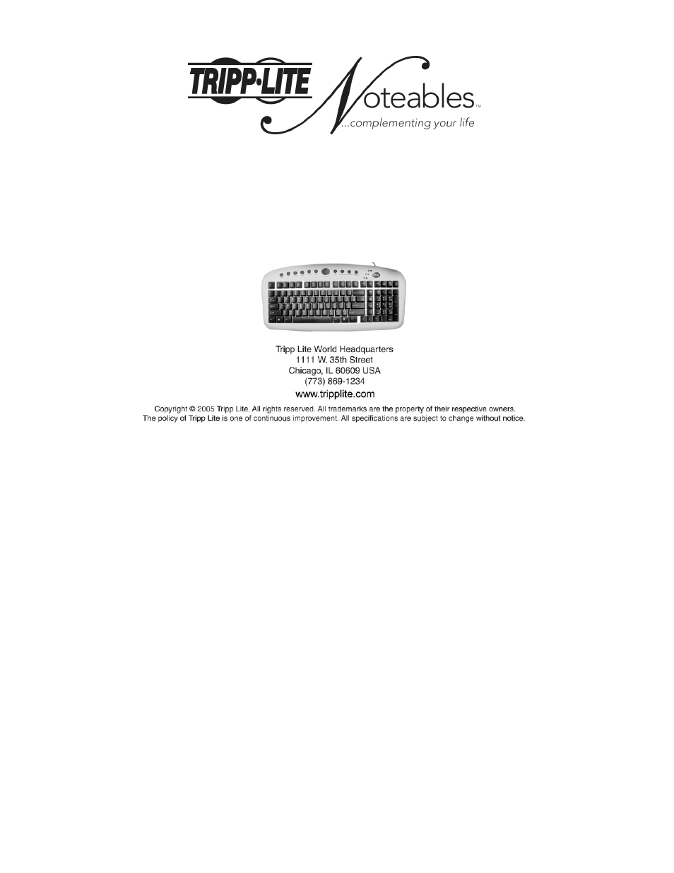 Tripp Lite IN3005KB User Manual | 4 pages