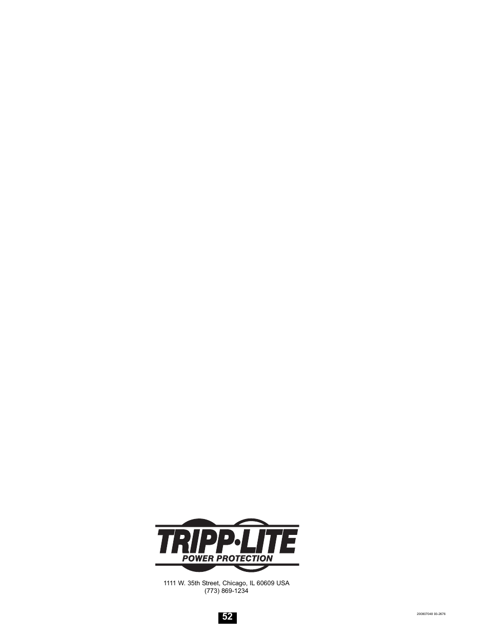 Tripp Lite Modular UPS Systems SU16000RT4U User Manual | Page 52 / 52