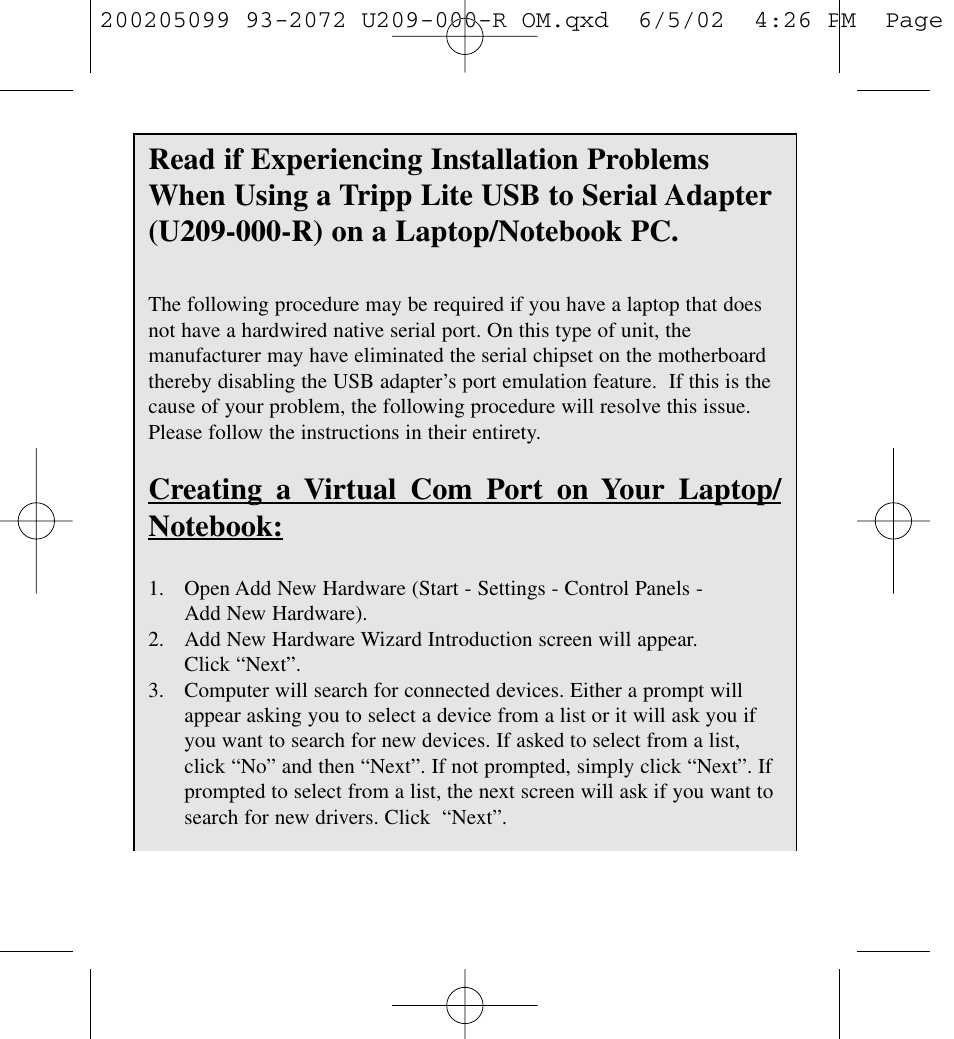 Tripp Lite U209-000-R User Manual | Page 4 / 10