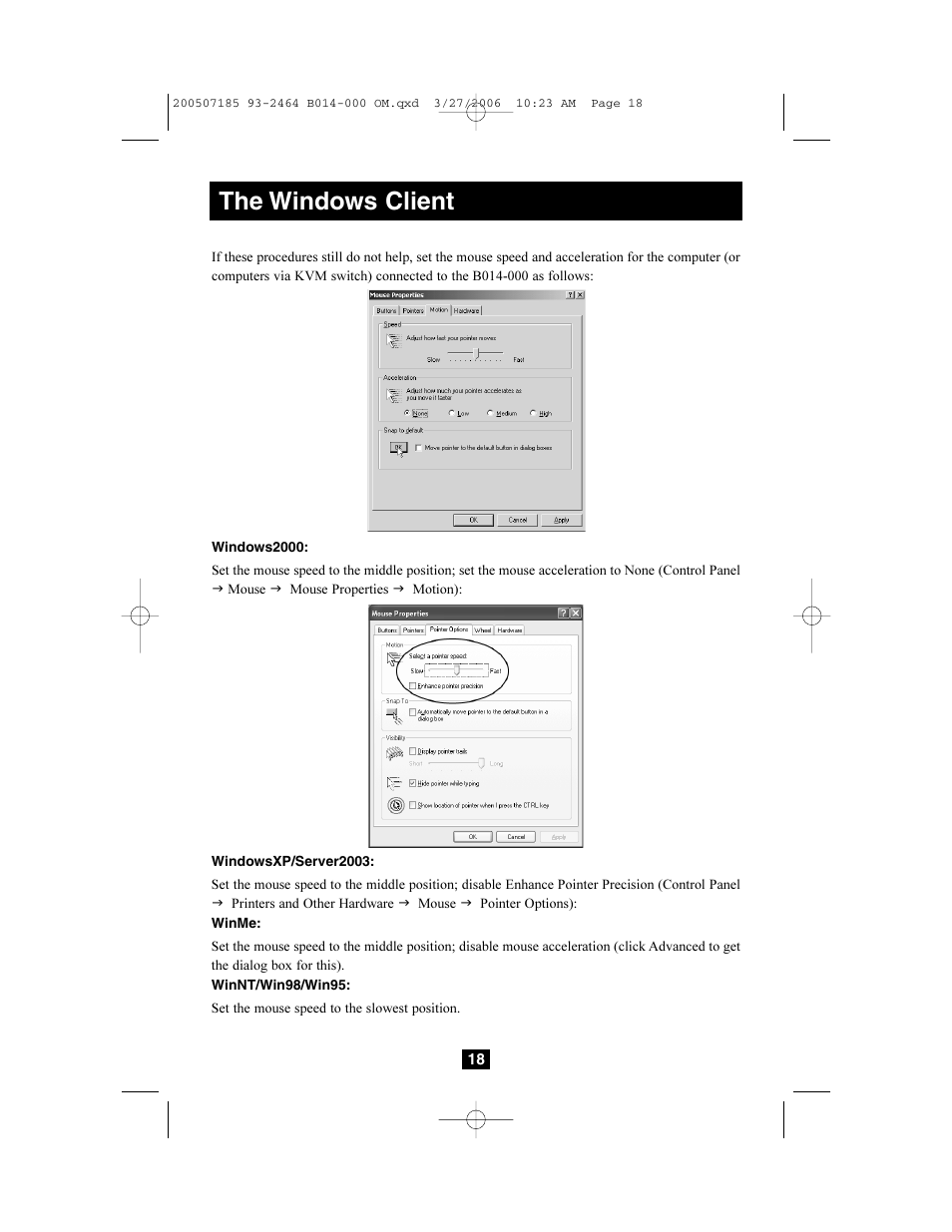 The windows client | Tripp Lite Wireless Console Extender B014-000 User Manual | Page 18 / 32