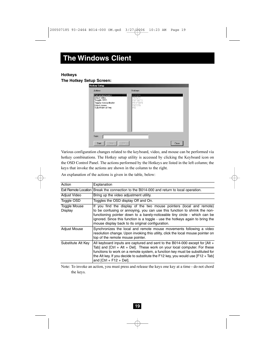 The windows client | Tripp Lite Wireless Console Extender B014-000 User Manual | Page 19 / 32