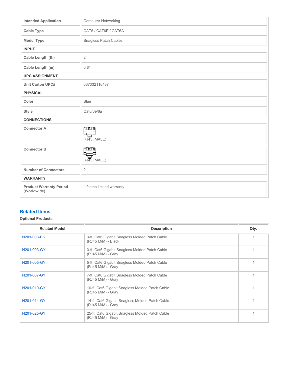 Tripp Lite N201-002-BL User Manual | Page 2 / 3