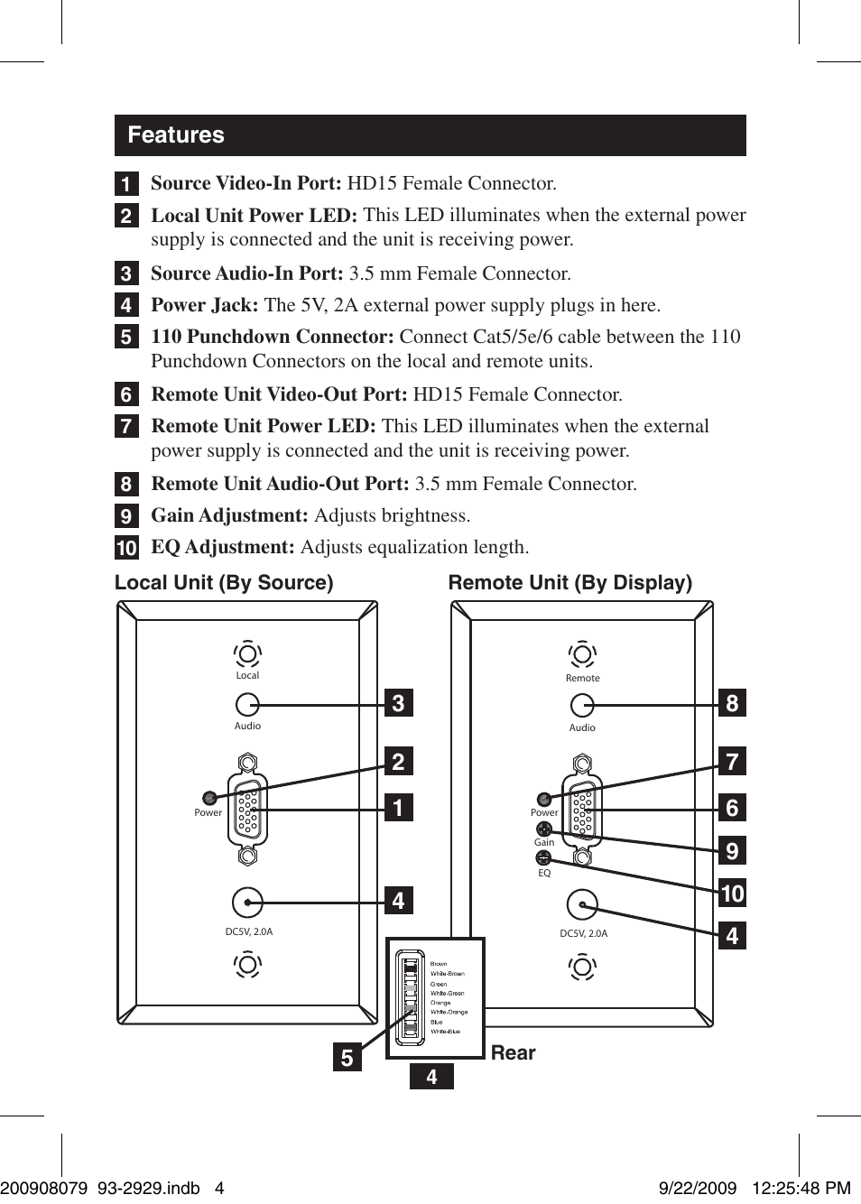 Features | Tripp Lite B130-101A-WP User Manual | Page 4 / 6