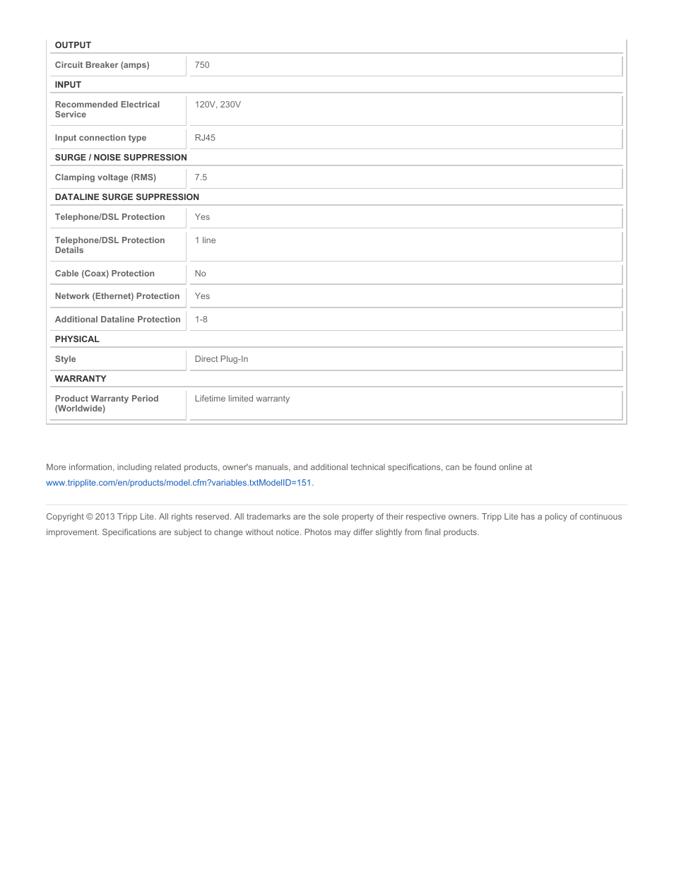 Tripp Lite DNET1 User Manual | Page 2 / 2