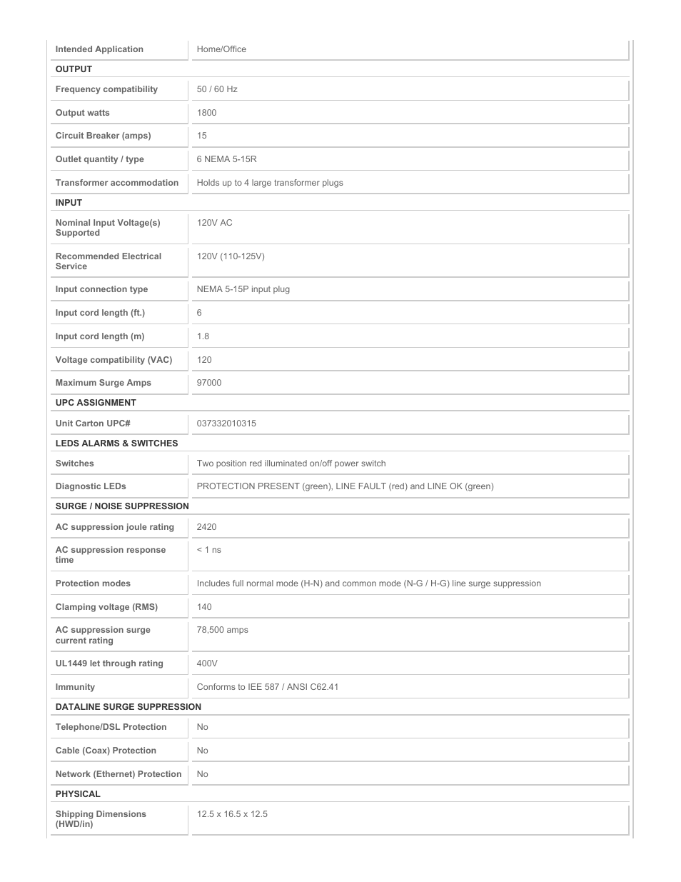 Tripp Lite TR-6 User Manual | Page 2 / 3