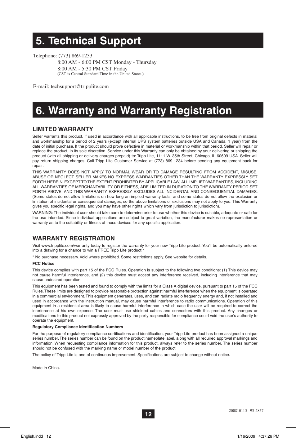 Tripp Lite PDUMH20ATNET User Manual | Page 12 / 12