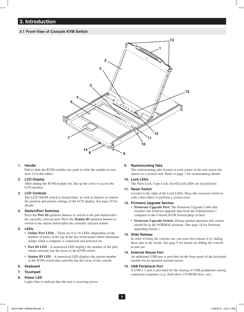 Introduction | Tripp Lite RACKMOUNT B020-U16-19-K User Manual | Page 4 / 22