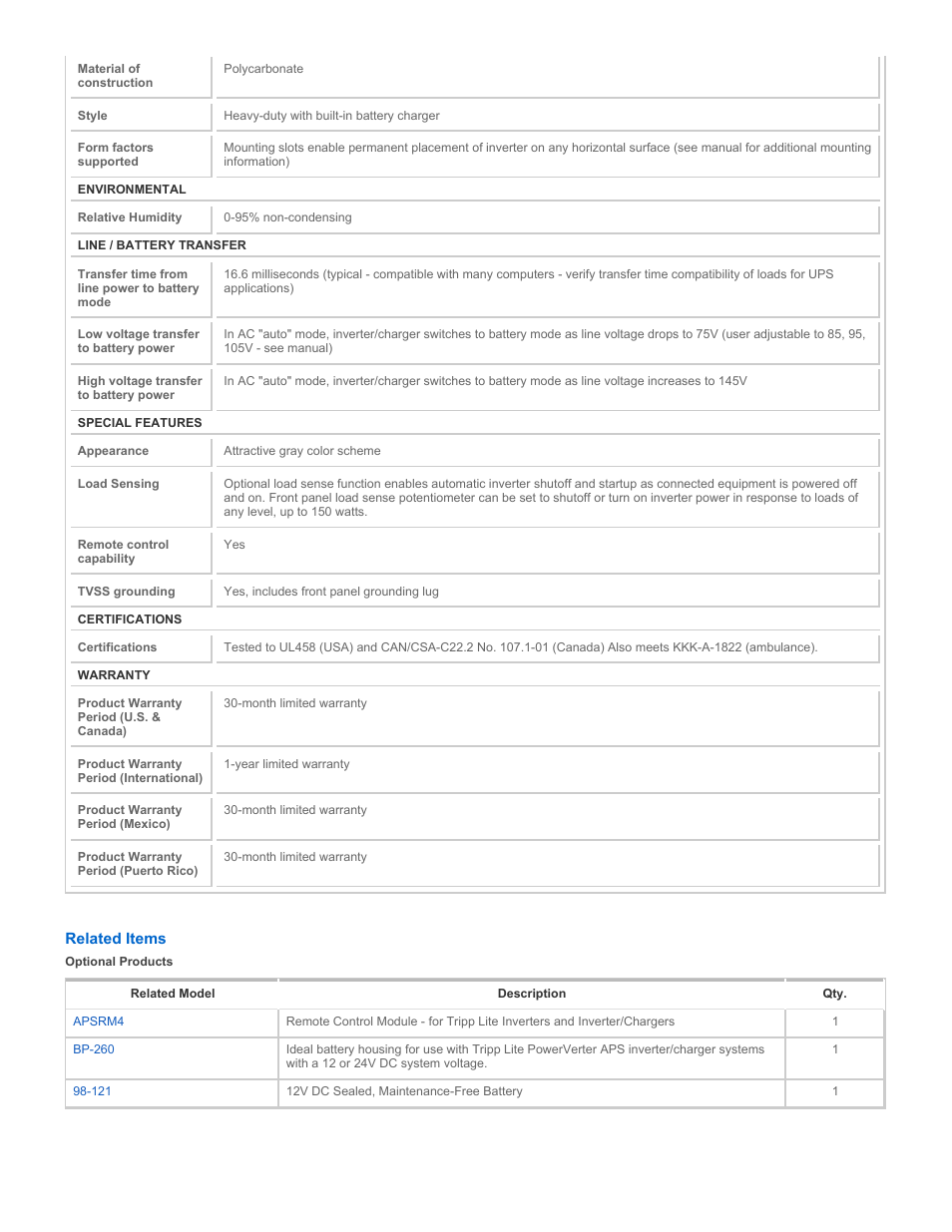 Tripp Lite EMS1250UL User Manual | Page 4 / 5