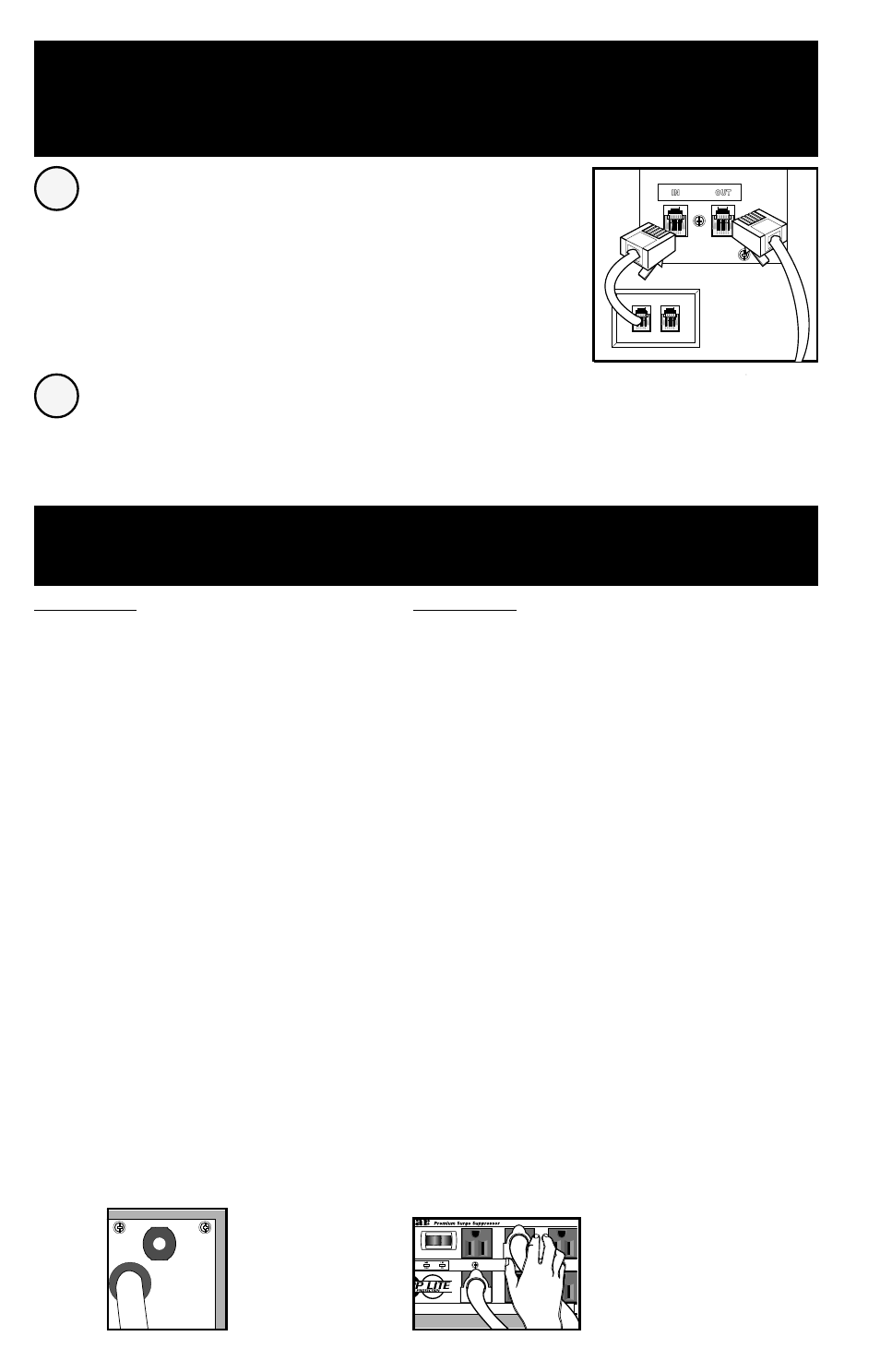 Phone line installation (isotel, Isotel, Ultra models only) | Troubleshooting | Tripp Lite Isotel Ultra User Manual | Page 2 / 12