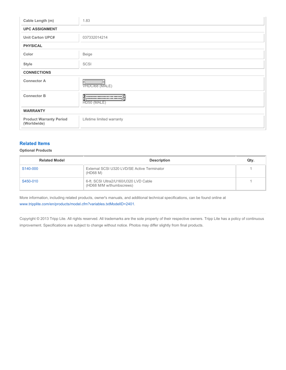 Tripp Lite s442-006 User Manual | Page 2 / 2