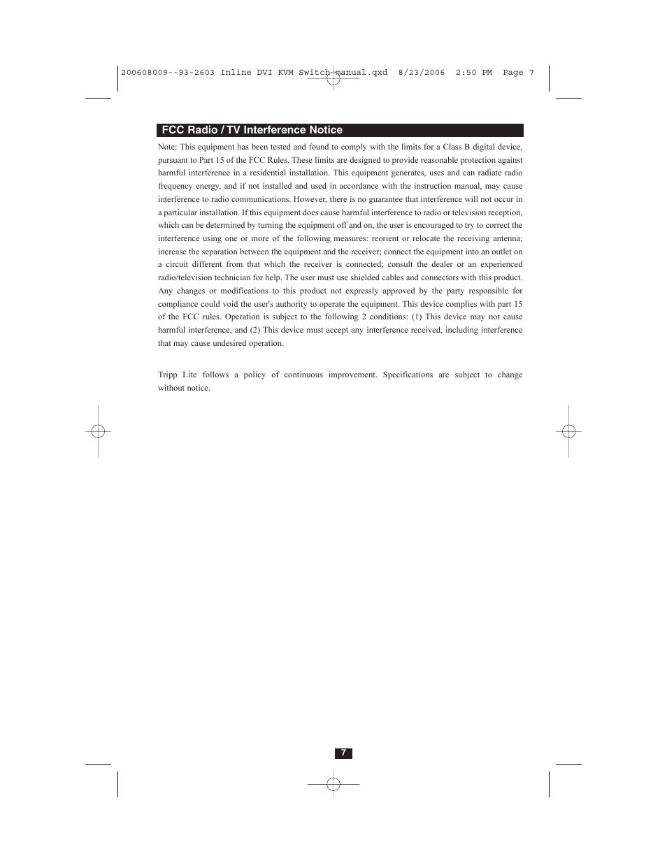 Tripp Lite B036-002-R User Manual | Page 7 / 8