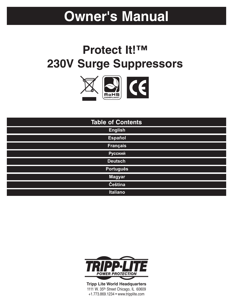 Tripp Lite Protect It! User Manual | 10 pages