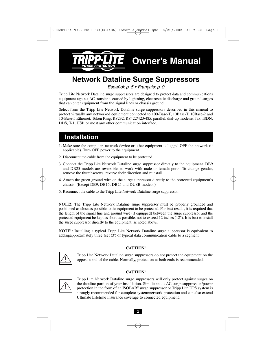 Tripp Lite DHUB-18V DHUB User Manual | 12 pages