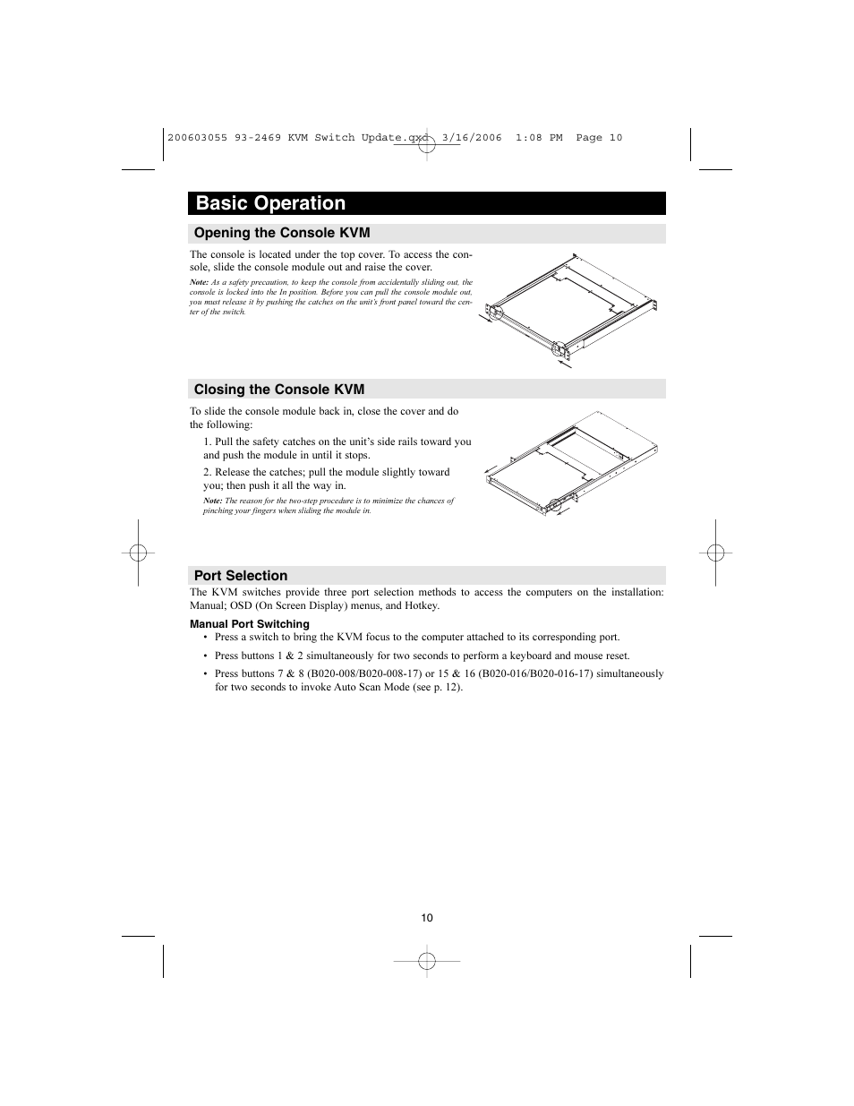 Basic operation | Tripp Lite B020-008-17 User Manual | Page 10 / 29