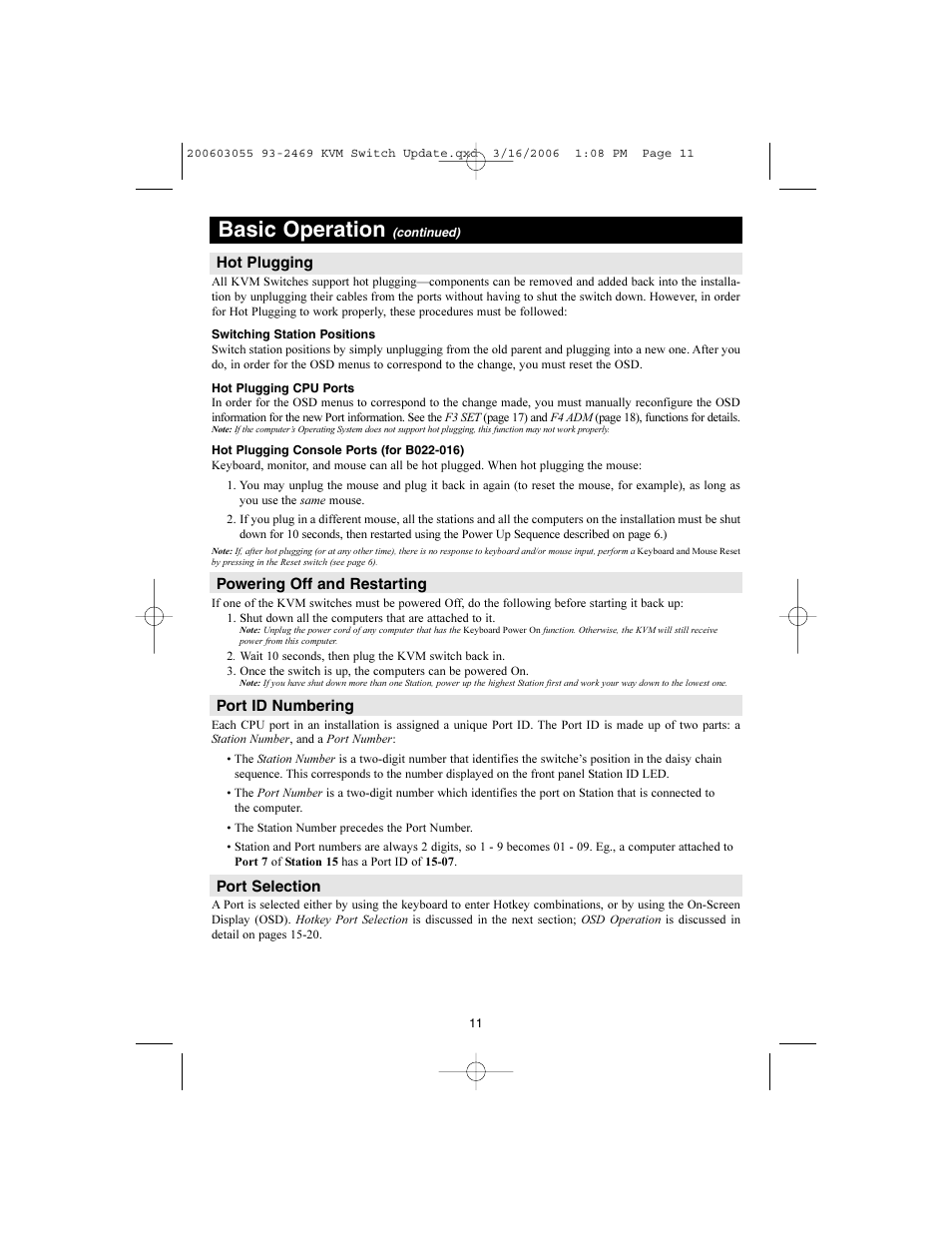 Basic operation | Tripp Lite B020-008-17 User Manual | Page 11 / 29