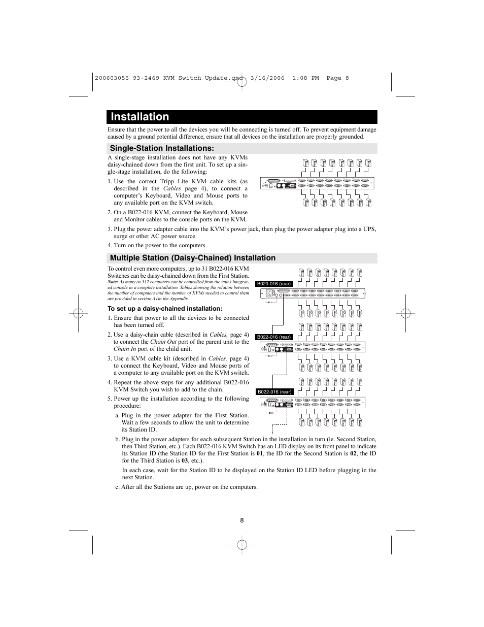 Installation | Tripp Lite B020-008-17 User Manual | Page 8 / 29