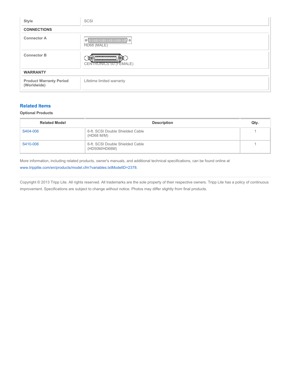Tripp Lite S244-000 User Manual | Page 2 / 2
